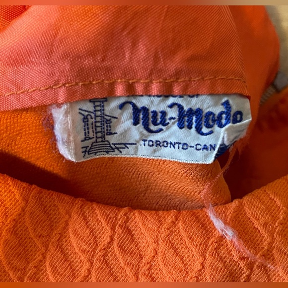 Vintage orange dress - Picture 8 of 14